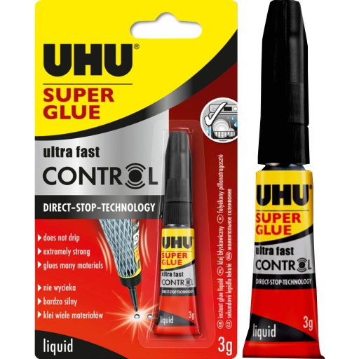 Silné univerzálne lepidlo UHU Super Glue Control 3g