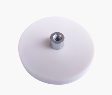 Gumový neodymový magnetický držiak D43L, BIELY