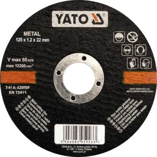 KOVOVÉ REZNÉ KOTÚČE FI - 125x1,2x22mm