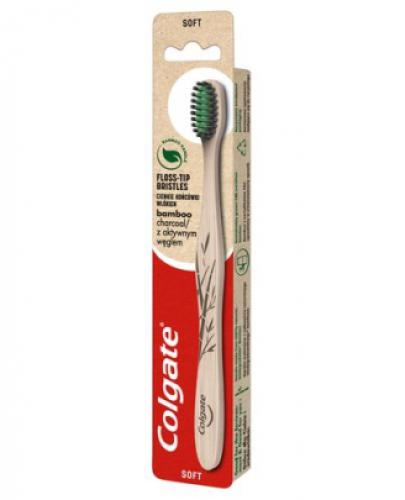 Jemná zubná kefka Colgate Bamboo Charcoal 1 ks.