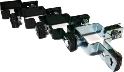 Rohová príchytka antracitová na stĺpik 60x60 plotový panel fi 3 mm antracit