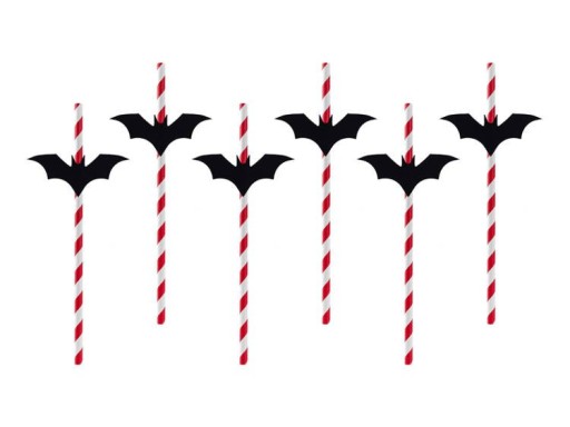 SLAMIKY NETOPIE 24 CM 6KS HALLOWEEN