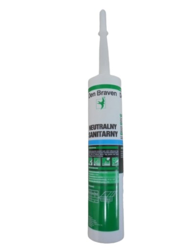 Neutrálny sanitárny silikón WHITE Den Braven 280ml