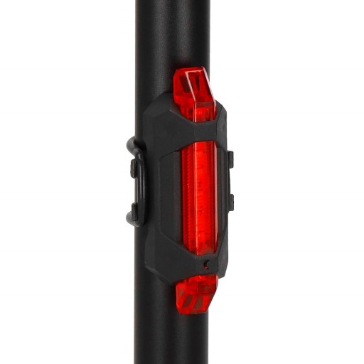 SET BICYKLOVÝCH SVIETIDIEL PREDNÉ + ZADNÉ LED USB BICYKLE LAMPA VÝKONNÉ SVETLO