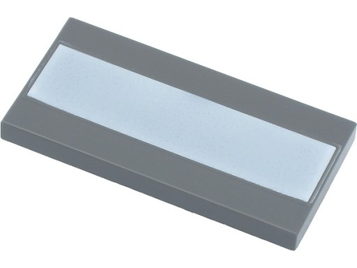 LEGO TILE 87079pb0821 OBKLAD 2x4 tmavosivá NOVINKA (4g) 4 ks.