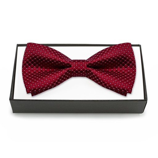 Pánsky motýlik červenej farby, elegantný motýlik v krabičke