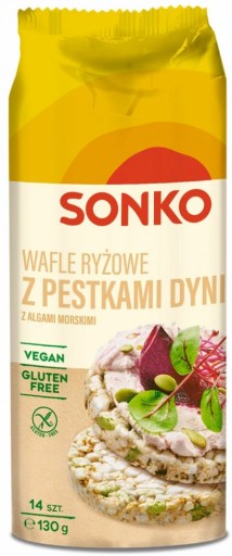 Sonko Ryžové oblátky Tekvicové semienka riasy 130g x2