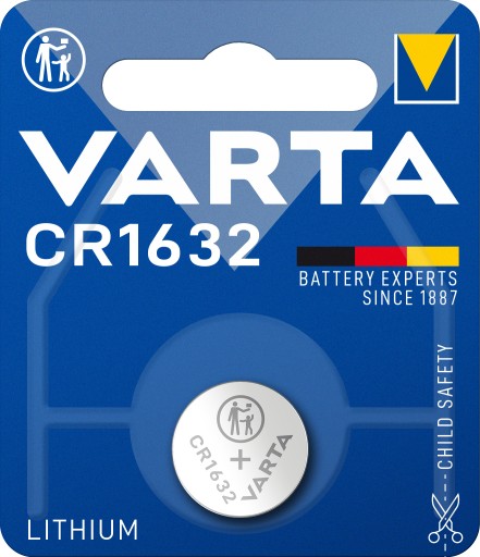 1x VARTA CR1632 LÍTIOVÁ 3V BÚTKOVÁ BATÉRIA