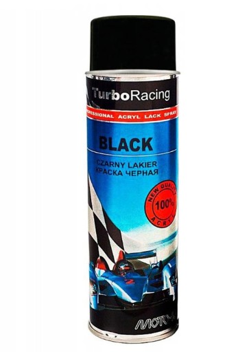 DARČEKY ZADARMO# TURBO RACING MAT BLACK akrylový lak 500ml