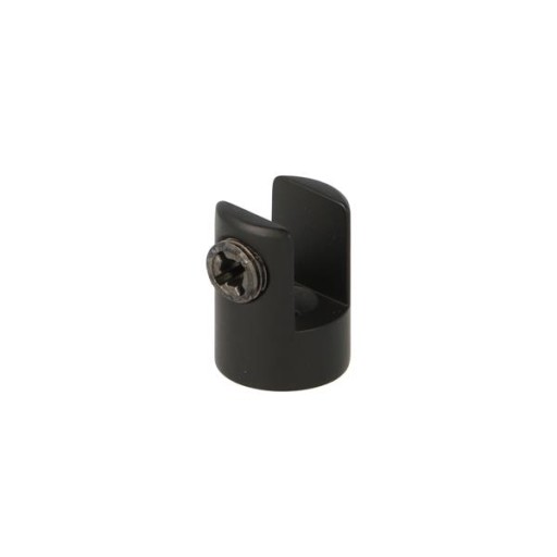 Držiak, držiak na sklo, police, sklo 6-10mm čierne