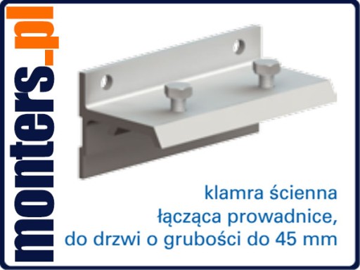 Svorka na pripojenie a montáž vodidla H2 45 mm