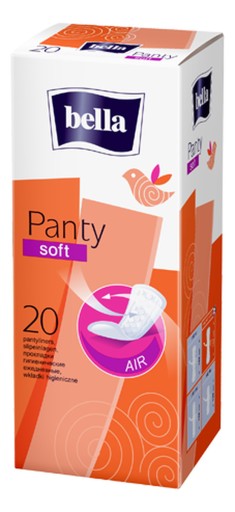 Bella Soft Panty slipové vložky 20 kusov