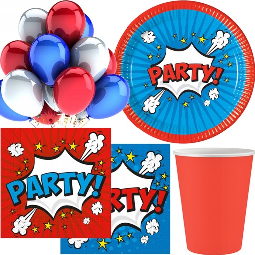 Papierové taniere Boom Party 23 cm - 8 ks