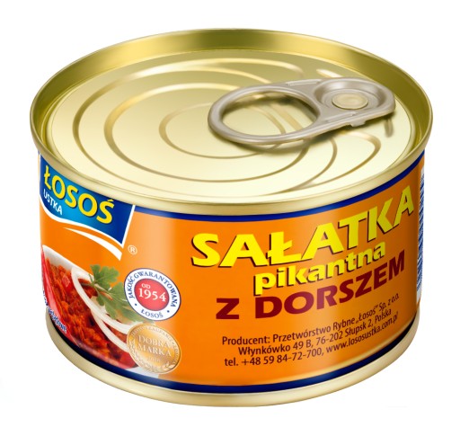 PIKANTNÝ ŠALÁT S TRESKOU 170g LOSOS USTKA