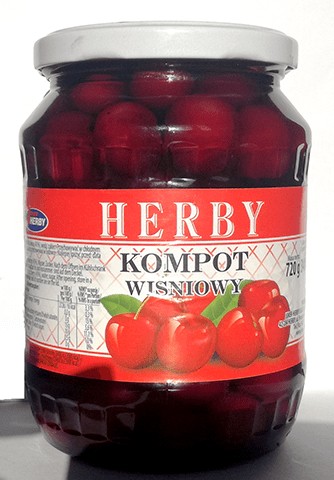 HERBY Čerešňový kompót v tégliku 720g