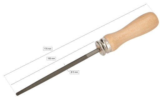 KRUHOVÝ PILNÍK 100 MM ŠKRABKA NA KOV Č.2