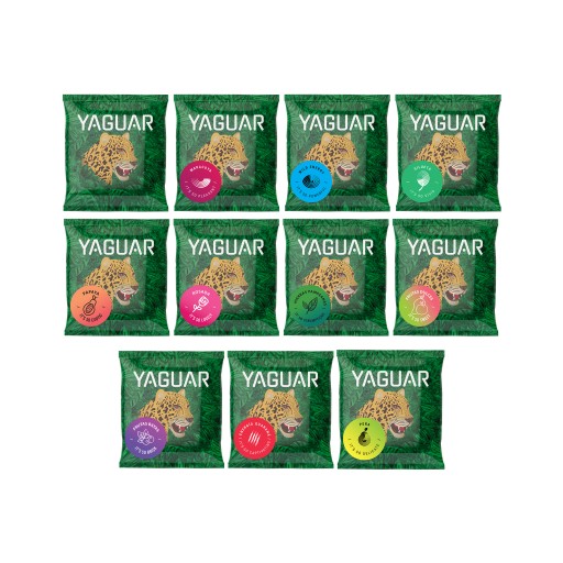 Obrovský Yerba Mate Yaguar Set 10x50g 0,5kg 500g