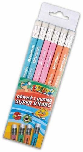 CERUHA S GUMA SUPER JUMBO HB PENMATE FARBY