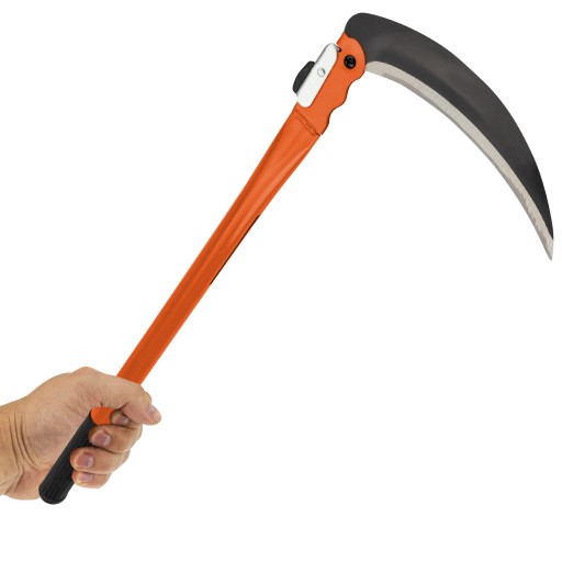 RUČNÉ SRPÁVKOVÉ, HLADKÉ, SKLADACIE, KEFOVÉ MASLO NA KOSENIE TRÁVY, KONÁTKY BURINY, 49 cm