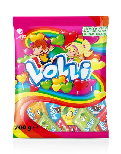 Lízanky Argo Lollipop Fruit hearts 100 kusov