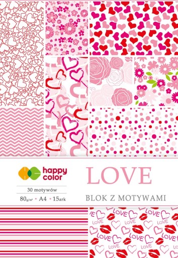 Kreatívny blok Happy Color A4 15k 80g Láska
