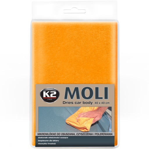 K2 MOLI - MIKROVLÁKNO 40x40 cm Hrubé, ODOLNÉ 2 ks