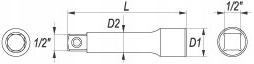 YATO - PREDLOŽENIE 1/2'' 127 mm
