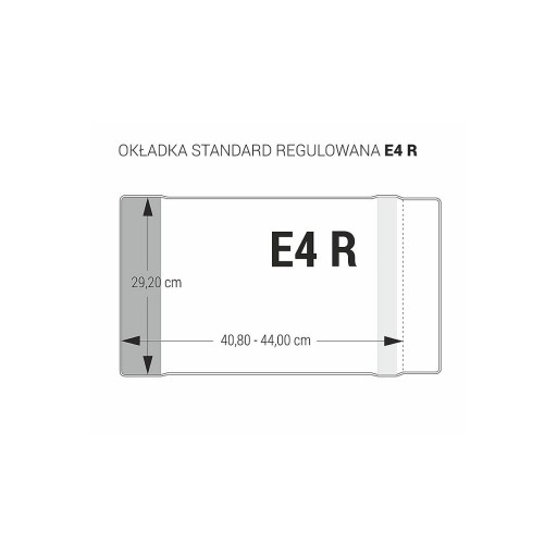 E4 Biurfol nastaviteľný poťah 29,2 cm x 44 cm