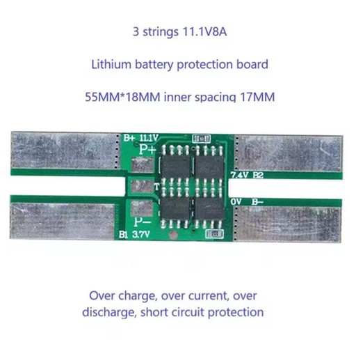 NABÍJACÍ MODUL BATÉRIE 3S 8A OCP 20A