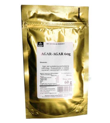 AGAR-AGAR 60g PRÍRODNÁ ŽELÍROVACIA LÁTKA