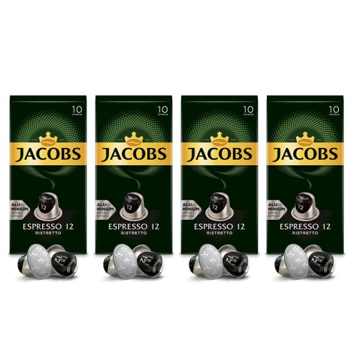 Jacobs Espresso Ristretto 12 mletej kávy 10 kapsúl 52 g
