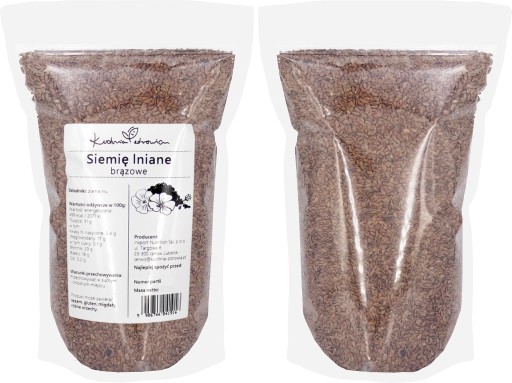 Ľanové semienko ZDRAVÁ KUCHYŇA 1Kg Prírodné obilie