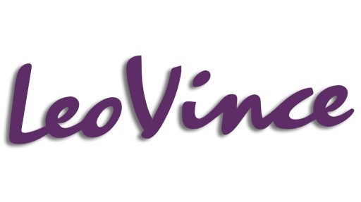LEO VINCE fialová vysekávaná nálepka
