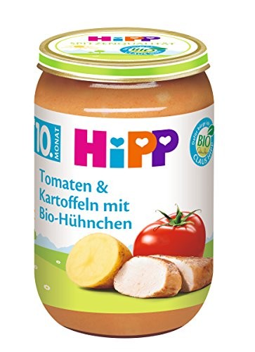 Hipp Bio večera Zemiaky s paradajkami a kuracím mäsom 10m 220g