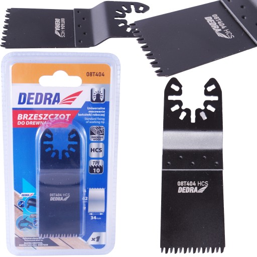 DEDRA pílový list na drevo 08T404 34x42mm zuby 2,5mm
