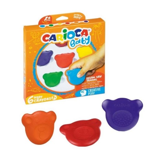 Prvé pastelky pre deti 1+ 6 farieb Carioca Emotions