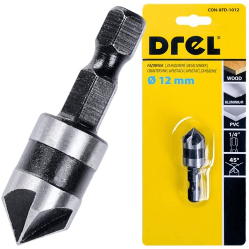 ZÁHLUBNÁ VŔTAČKA SKÁZANIE DO DREVA, KOV 12 MM