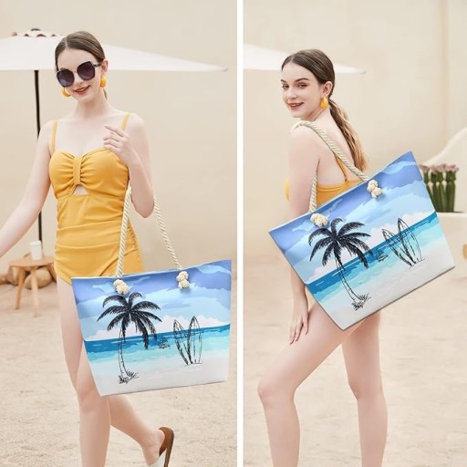 PLÁŽOVÁ TAŠKA S RÚČKOU, Zips, SHOPPER, PLÁŽOVÁ TAŠKA, PIKNIKOVÝ MIX