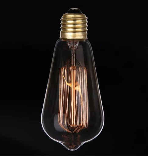 Ozdobná ŽIAROVKA E27 RETRO Edison ST64 - DYMOVÉ SKLO - SILNÁ