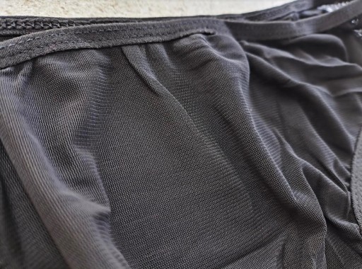SEXY PÁNSKE ČIERNE EROTICKÉ TRANSPARENTNÉ TOPÁNKY L/XL