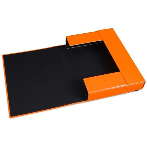 Aktovka BOX CARIBIC s gumičkou, oranžová, 5 cm, 341/16