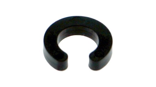 Čierny dištančný krúžok 4mm valčeková oska 11mm Flexi Force