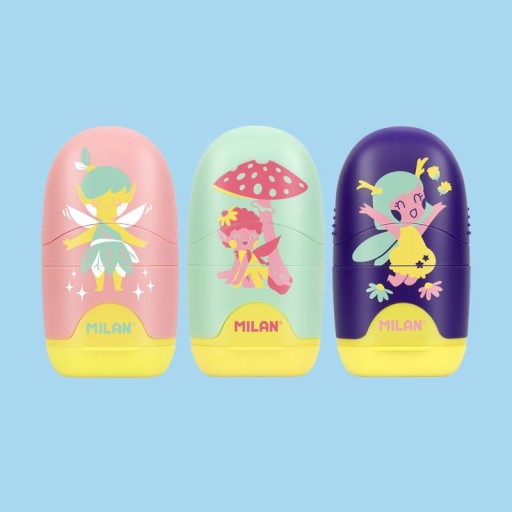 Milan Sharpener - guma CAPSULE FAIRY TALE, rôzne dizajnové varianty
