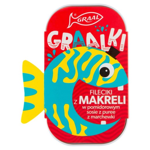GRAAL Filety z makrely Graalki v paradajkovej omáčke, mrkvové pyré 110g
