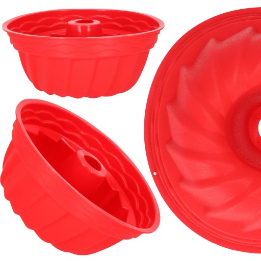 SILIKÓNOVÁ VEĽKÁ FORMA NA PEČENIE TORTY S KOMÍNOM 23cm