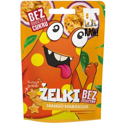 Vegan Mango Marakuja želé bez cukru 35g BeRaw