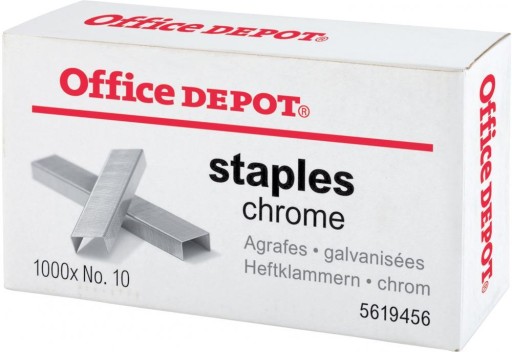 Svorky Office Depot 10 1000ks strieborné x20