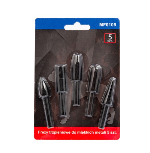 SHANK BILLS 5 kusov FRÉZA NA PILNÍK DREVA A KOV 6mm