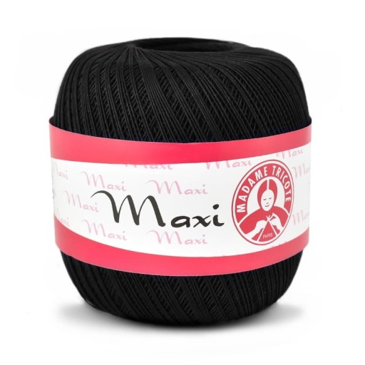 Madame Tricote Paris Maxi šnúrka 9999 / čierna