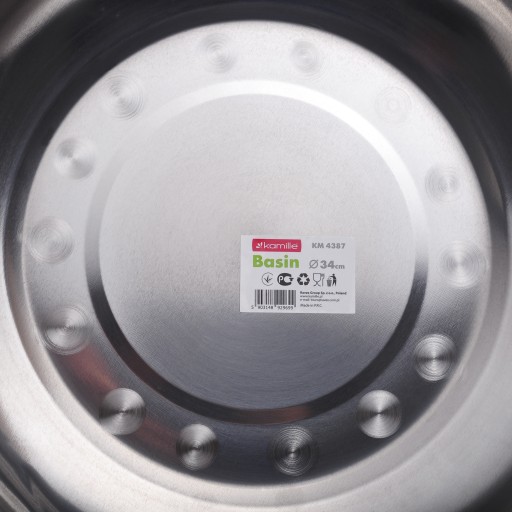 KUCHYŇSKÁ MISKA Z NEREZU UNIVERZÁLNA VEĽKÁ 4,5L KAMILLE